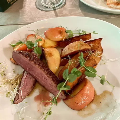 Rozéra sütött libamell Rozéra sütött libamell