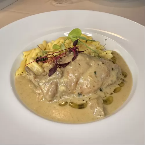 Vargányás nyúlcomb tejfölösen Vargányás nyúlcomb tejfölösen